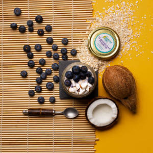 Blueberry & Coconut Overnight Oats