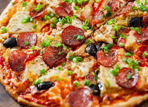 Salami Pizza