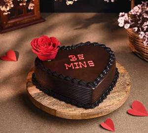 Choco Heart Rose Cake