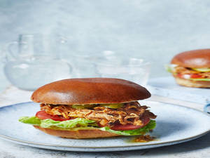 Shredded Chicken Burger