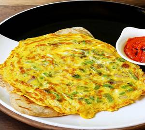 2 Egg Chapati With Odachi Vita Egg Curry