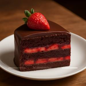 Chocolate strawberry cake