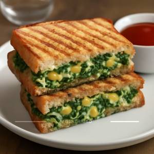 Spinach Corn Sandwich