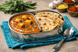 Butter Paneer Paratha Bowl