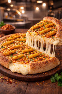 Peri Peri Babycorn Cheese Burst Pizza