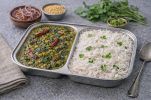 Palak pappu rice bowl