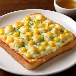 Cheese corn and paneer open sandwich                                                       