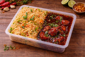 Veg Fried Rice + Veg Manchurian
