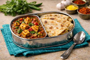 Kadhai Paneer Paratha Bowl