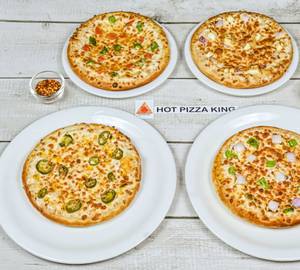 4 Double Toppings Pizza + Cold Drink 750ml