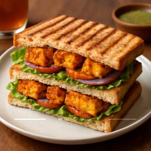 Paneer Tikka Grilled Sandwich