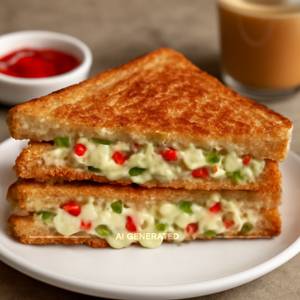Cheese Chilly Garlic Sandwich
