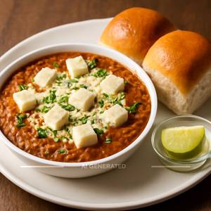 Paneer cheese pav bhaji