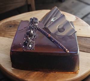 Square shape soft chocolate cake 500grams