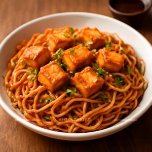 Paneer schezwan noodles