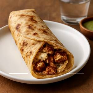 Chicken And Egg Kathi Roll