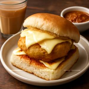 Double Cheese Vada Pav