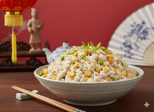 Veg Corn Fried Rice [ Half]