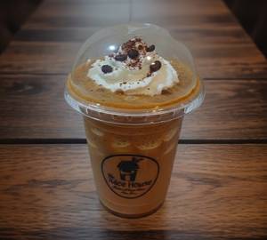 Cold coffee with ice cream