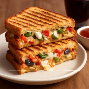 Veg Mozzarella Cheese Grilled Sandwich