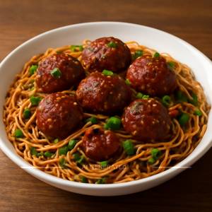 Veg Manchurian Noodles