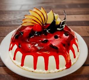 Eggless  Blueberry Fruit Cake