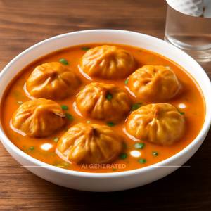 Paneer Makhani Gravy Momos