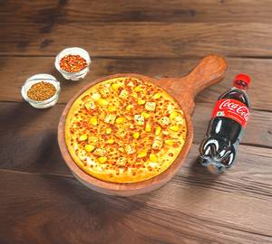 Corn Paneer Pizza + Cold Drink 250ml