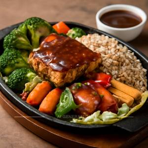 Veg Steak Sizzler