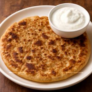 Aloo Paratha with Curd
