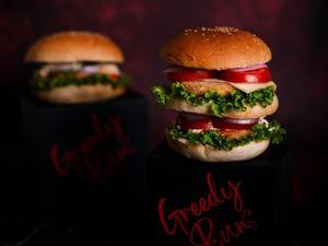 Supreme Veg Burger (With Fries)