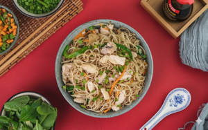 Chicken Hakkah Noodles [ Half]