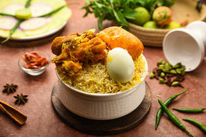 Mutton With Egg Biryani [1 egg]