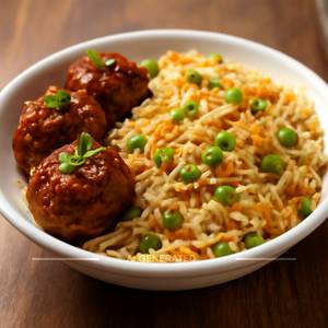 Veg manchurian fried rice