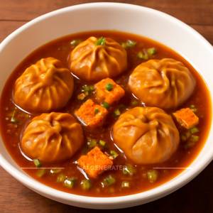 Paneer Chilli Gravy Momos