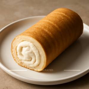 Vanilla cream roll