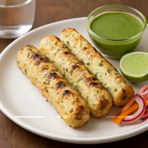 Paneer Malai Seekh Kebab