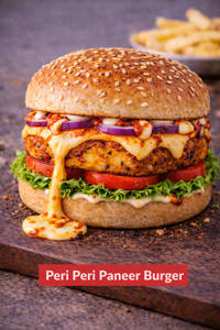 Peri Peri Paneer Burger