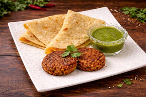 Chicken Shami Kabab(1 Pc.) + 1 Muglai Paratha