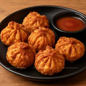 Chicken fried peri peri momos (8 pieces)