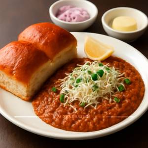 Cheese Masala Pav Bhaji