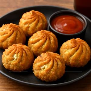Cheese Corn Kurkure Momos [6 Pieces]