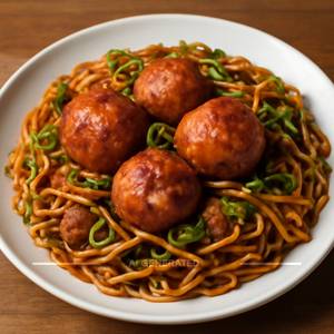 Egg Manchurian Noodles
