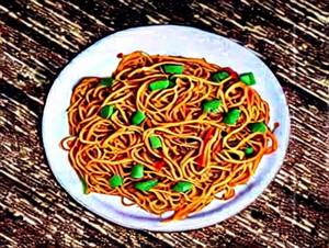 Veg schezwan noodles