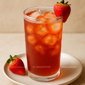Strawberry ice tea