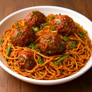 Veg Manchurian Noodles