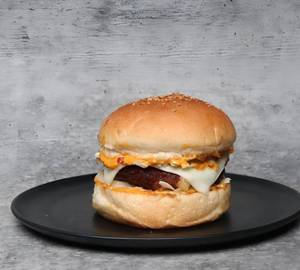 White Mayo Aloo Patty Burger