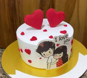 Valentine Day Special Premium Chocolate Brownie Cake
