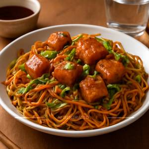 Paneer Manchurian Noodles