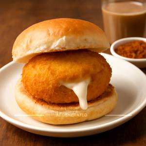 Cheese burst vada pav